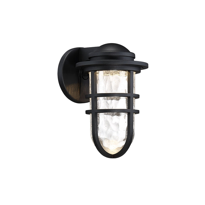 Steampunk Indoor/Outdoor LED Wall Light in Black/Small.