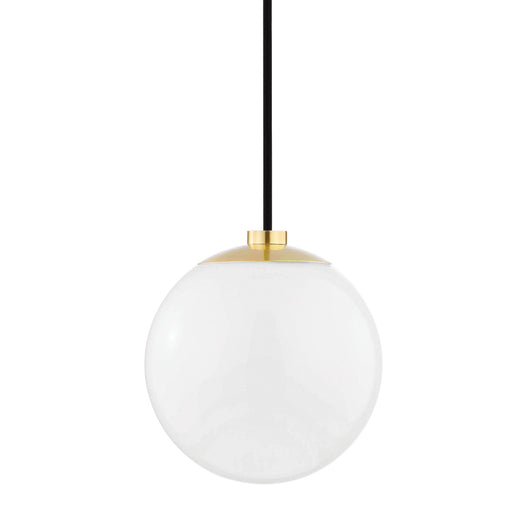 Stella Globe Pendant Light in White.