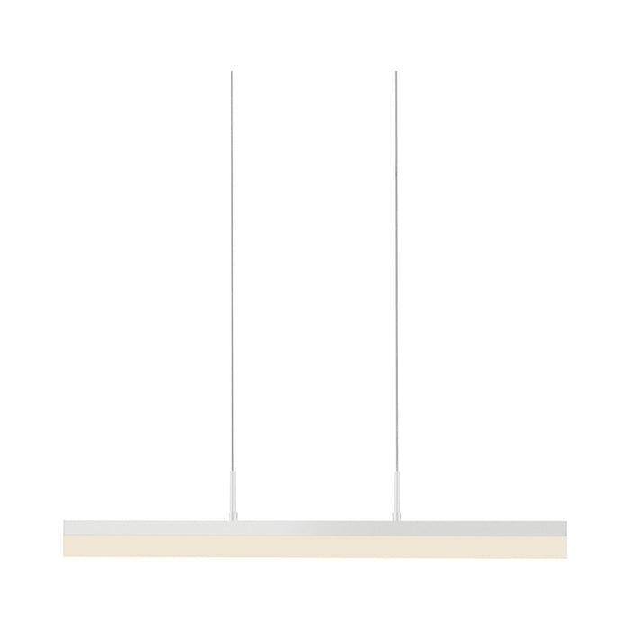 Stiletto LED Pendant Light in Satin White/X-Small.