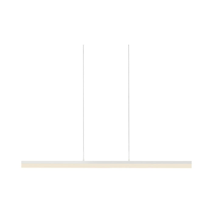 Stiletto LED Pendant Light in Satin White/Medium.