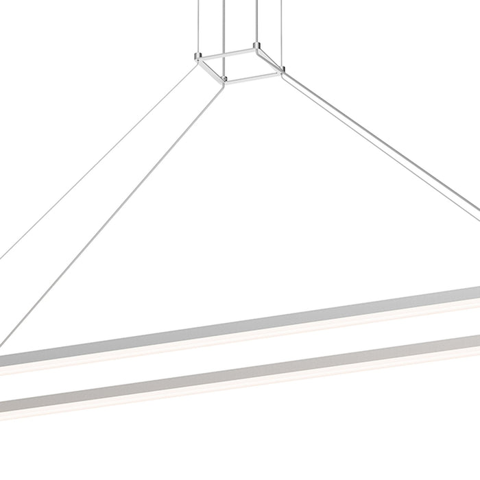 Stix Rectangle LED Pendant Light in Detail.