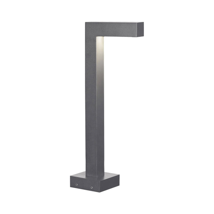 Strut Outdoor LED Path Light in Charcoal/2700K/Concrete Mount.