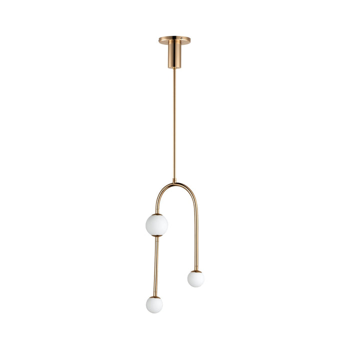 Alina LED Pendant Light in French Gold.