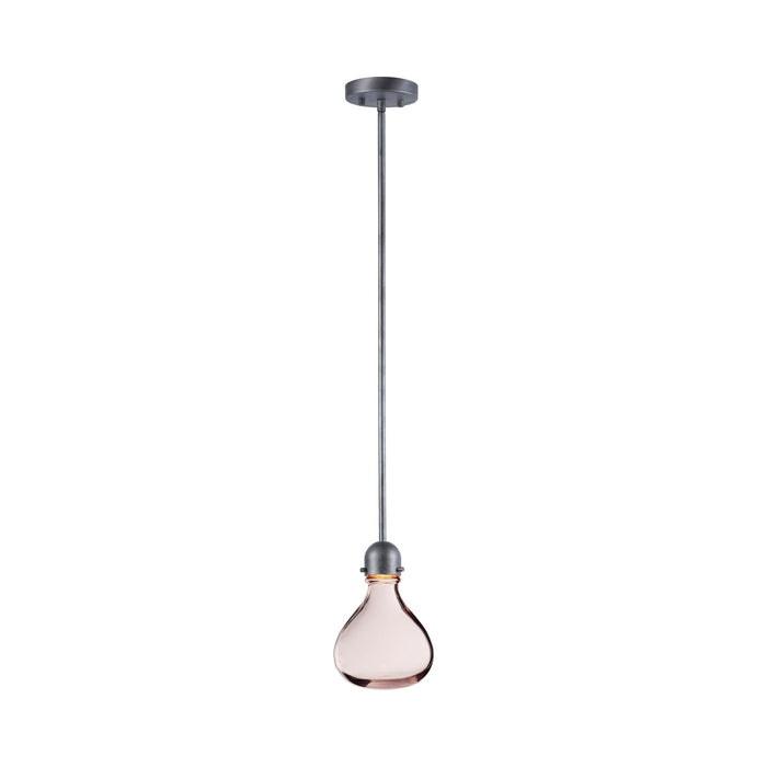 Napa LED Pendant Light in Merlot Glass.