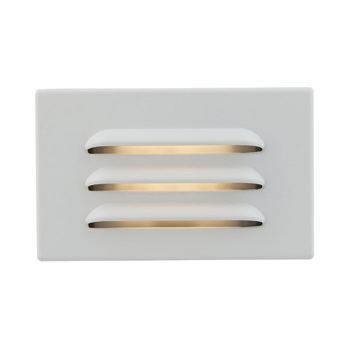 Surface Mounted LED Step Light in White on Aluminum (Small).