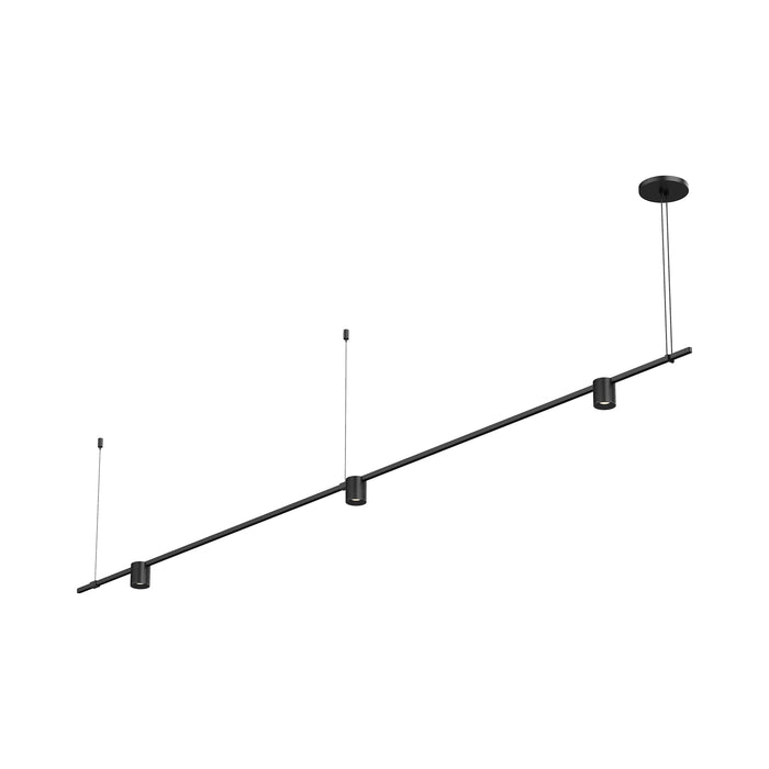 Suspenders® Tier Linear LED Pendant Light (Power Precise Bar-Mounted Cylinder).