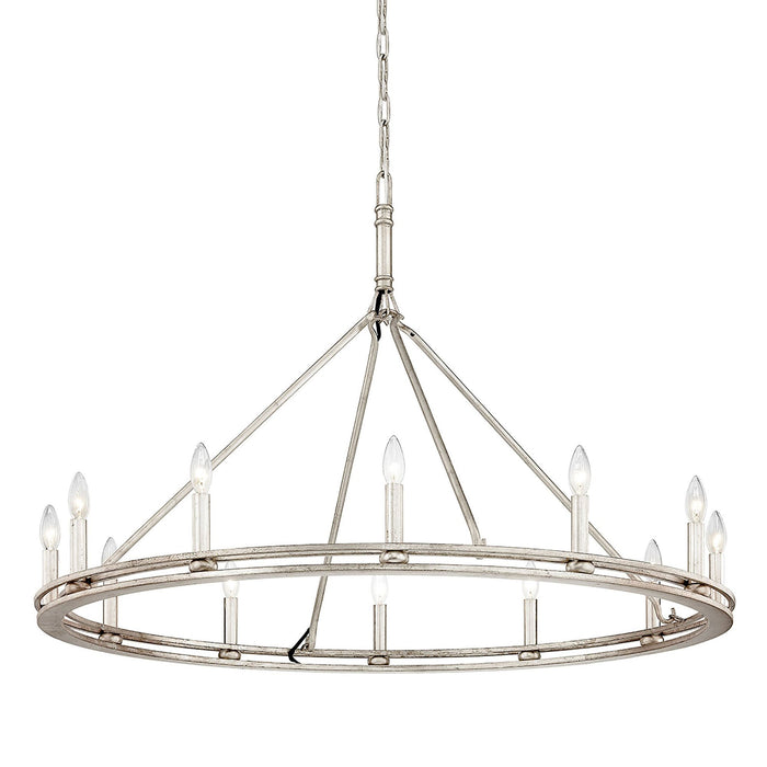 Sutton Chandelier in Champagne Silver Leaf (Large/1-Tier).