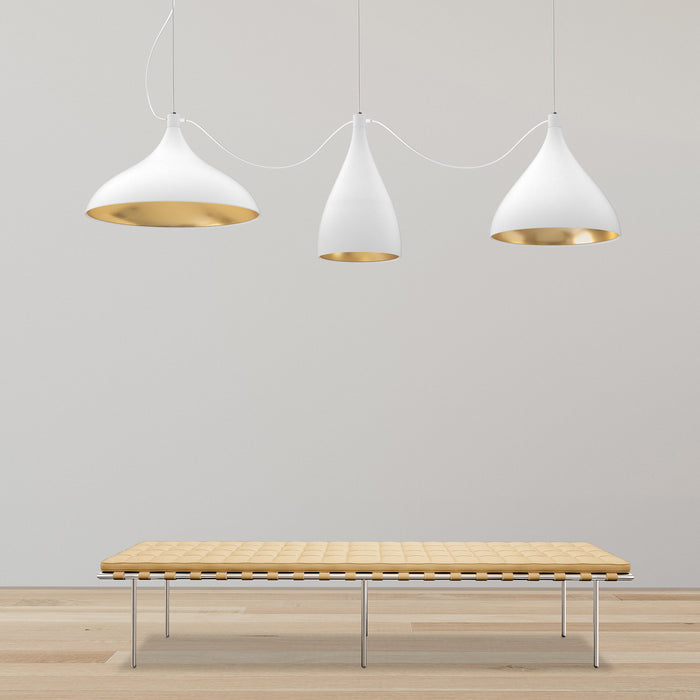 Swell LED String Mixed Pendant Light in Detail.