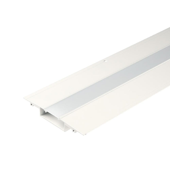Symmetrical 8 Foot Linear Architectural LED Recessed Channel in Detail.