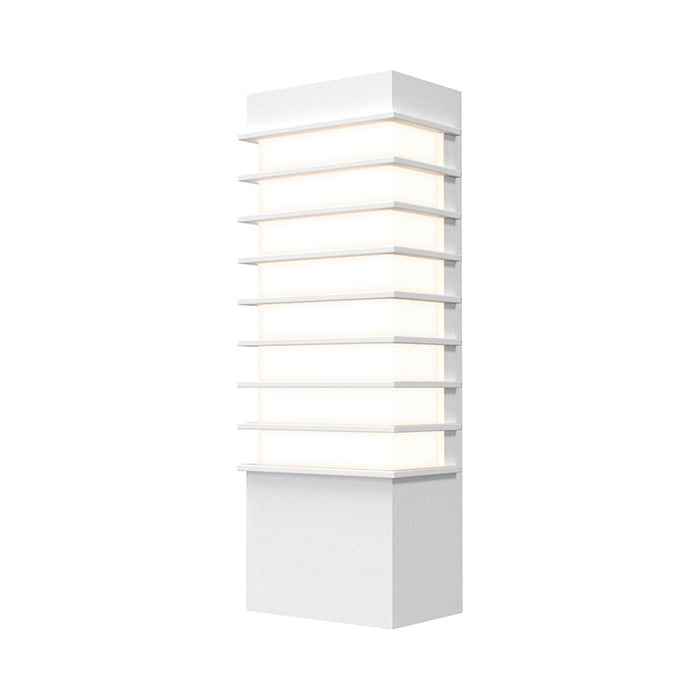 Tawa™ Outdoor LED Wall Light in Textured White/13" Slim.