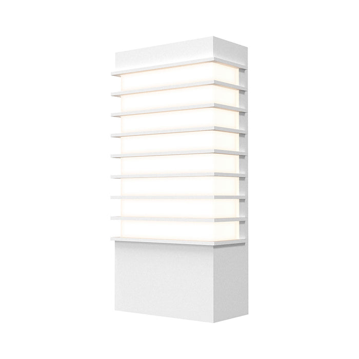 Tawa™ Outdoor LED Wall Light in Textured White/13".