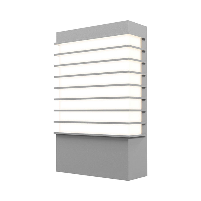 Tawa™ Outdoor LED Wall Light in Textured Gray/13" Wide.