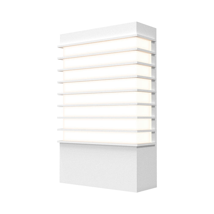 Tawa™ Outdoor LED Wall Light in Textured White/13" Wide.