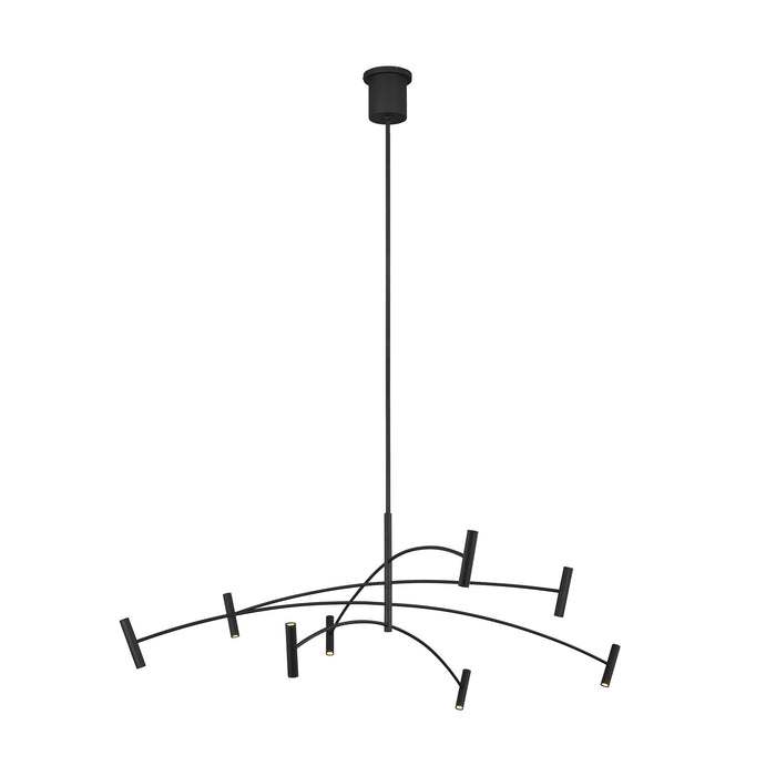 Aerial LED Chandelier in Black (Medium).