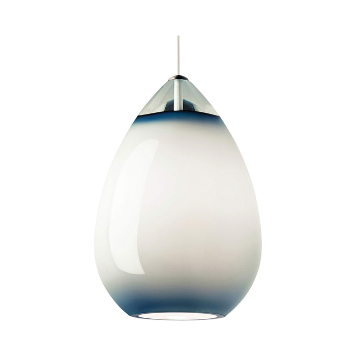 Alina Grande Pendant Light in Steel Blue.