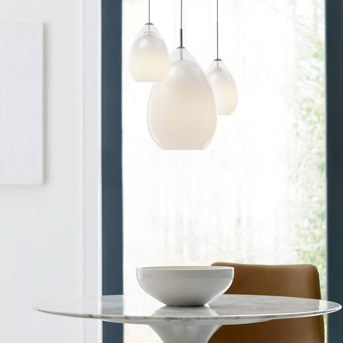 Alina Grande Pendant Light in dining room.