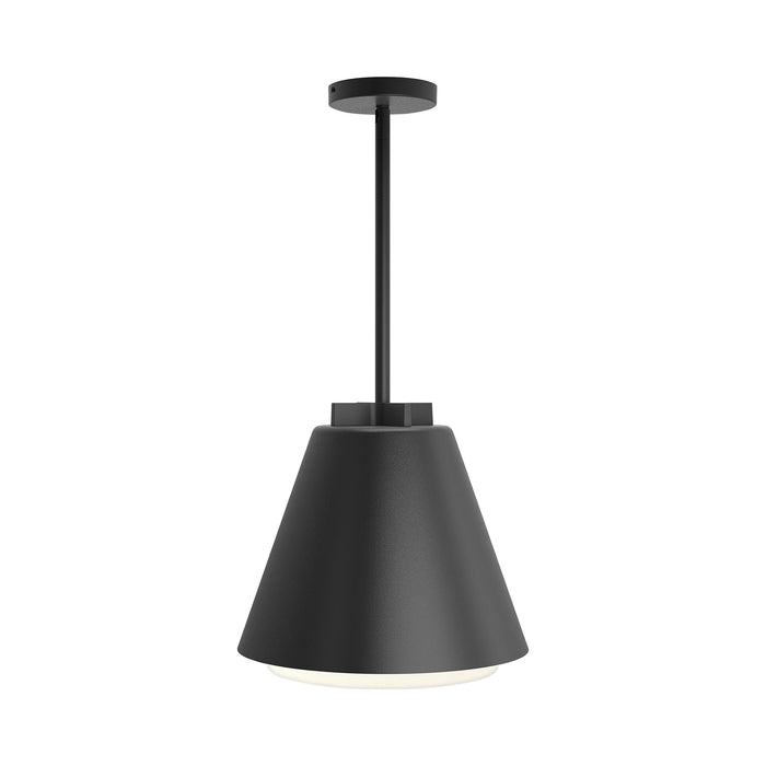 Bowman 12/18 Outdoor LED Pendant Light in Small/Black.