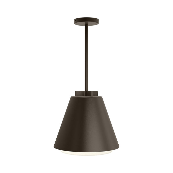 Bowman 12/18 Outdoor LED Pendant Light in Small/Bronze.