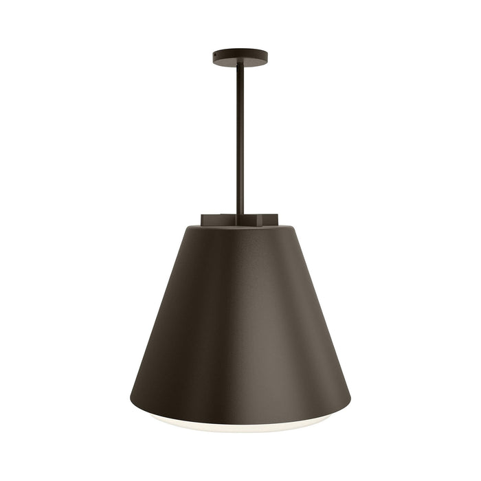 Bowman 12/18 Outdoor LED Pendant Light in Large/Bronze.