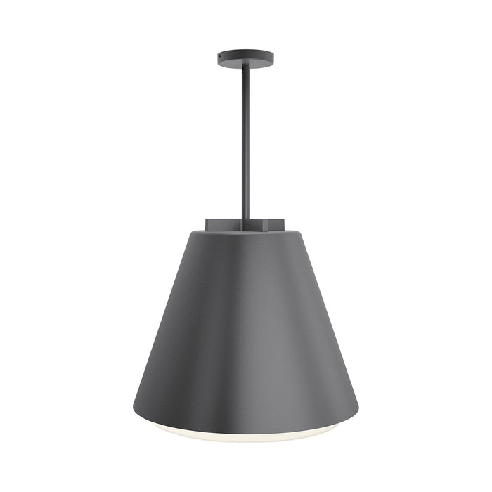Bowman 12/18 Outdoor LED Pendant Light in Large/Charcoal.