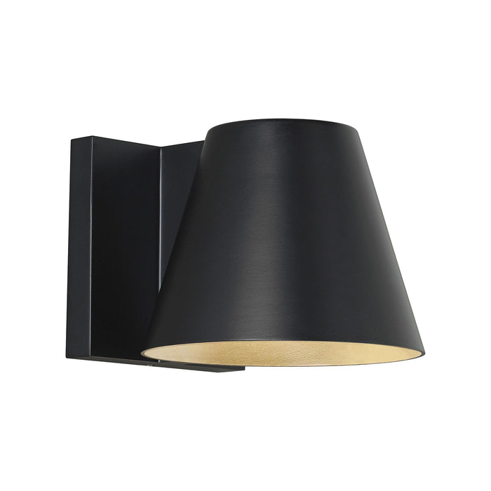 Bowman Outdoor LED Wall Light in Small/Black.