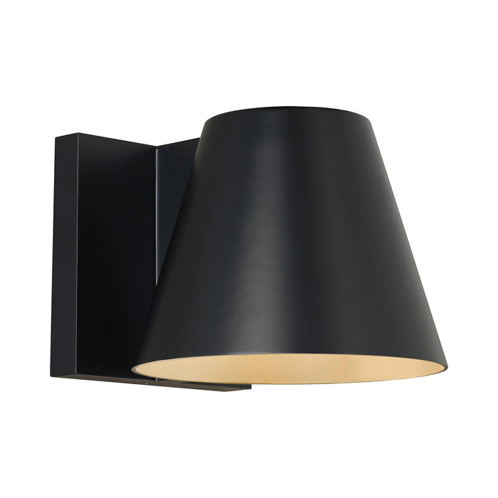 Bowman Outdoor LED Wall Light in Large/Black.
