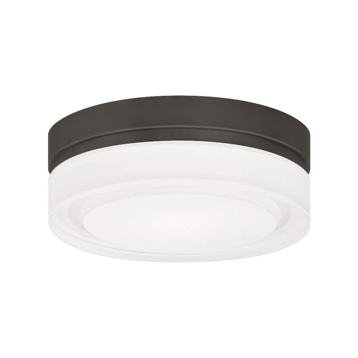 Cirque Outdoor Flush Mount Ceiling Light in Bronze (Small).