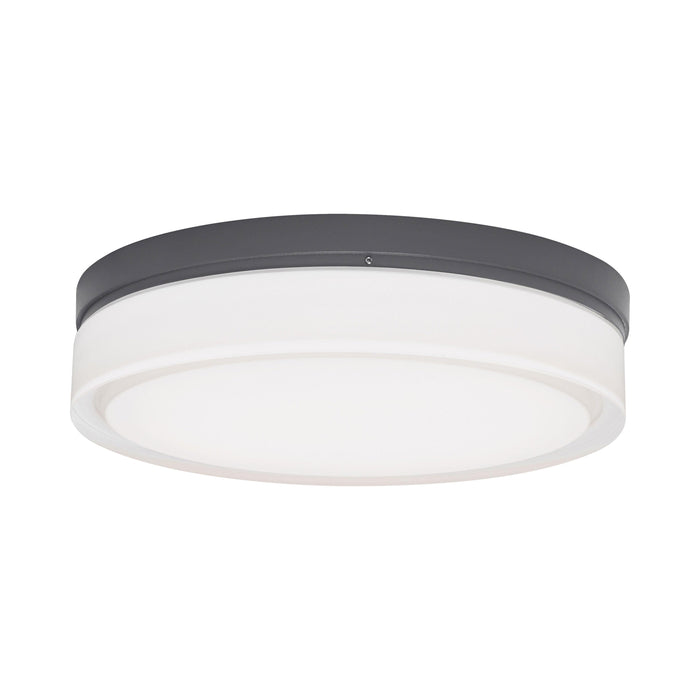 Cirque Outdoor Flush Mount Ceiling Light in Charcoal (Large).