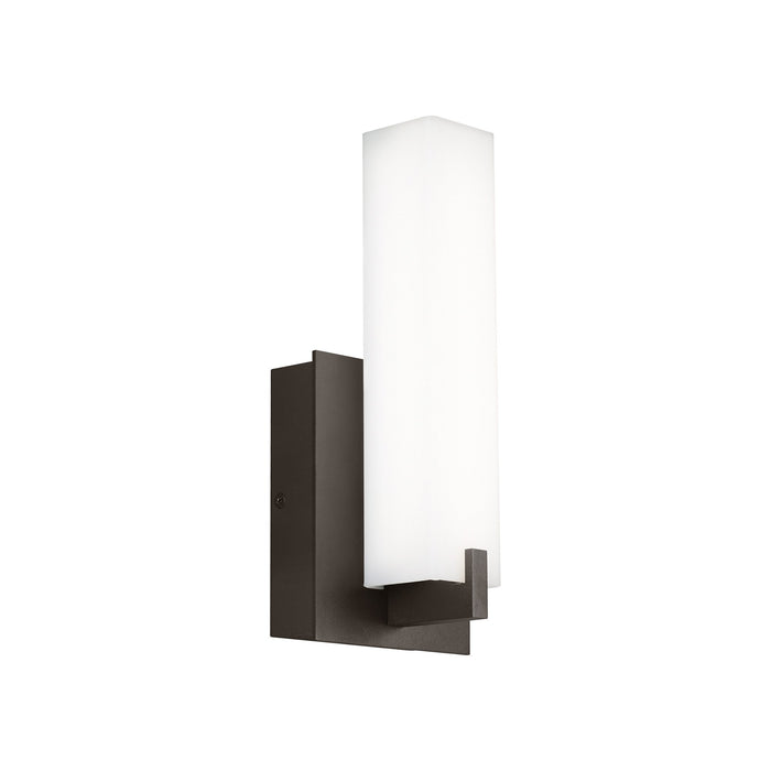 Cosmo Outdoor LED Wall Light in Small/Bronze.