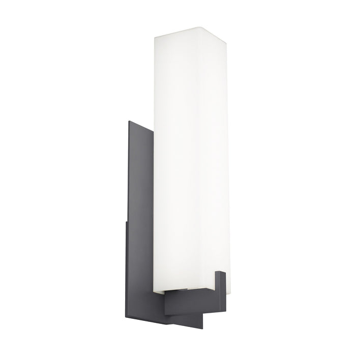 Cosmo Outdoor LED Wall Light in Large/Charcoal.