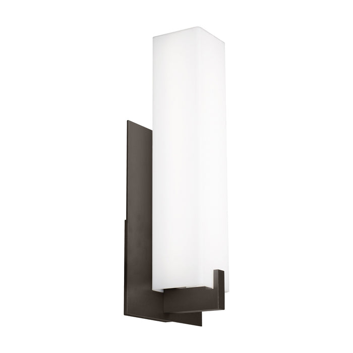 Cosmo Outdoor LED Wall Light in Large/Bronze.