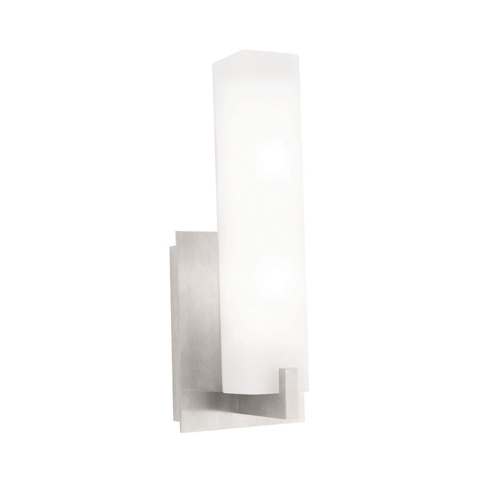 Cosmo Wall Light in Satin Nickel.