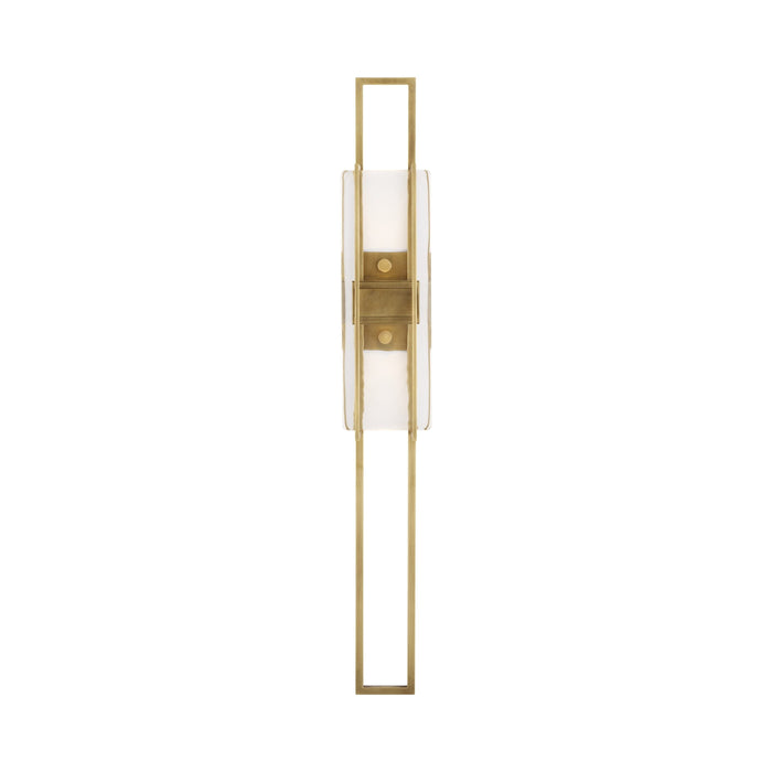 Duelle LED Wall Light in Natural Brass (Large).