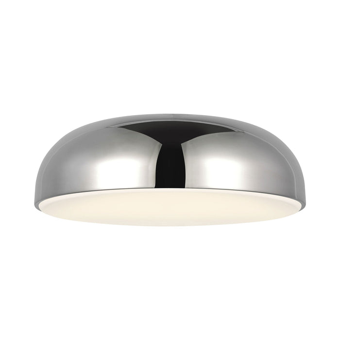 Kosa LED Flush Mount Ceiling Light in Polished Nickel (Small).