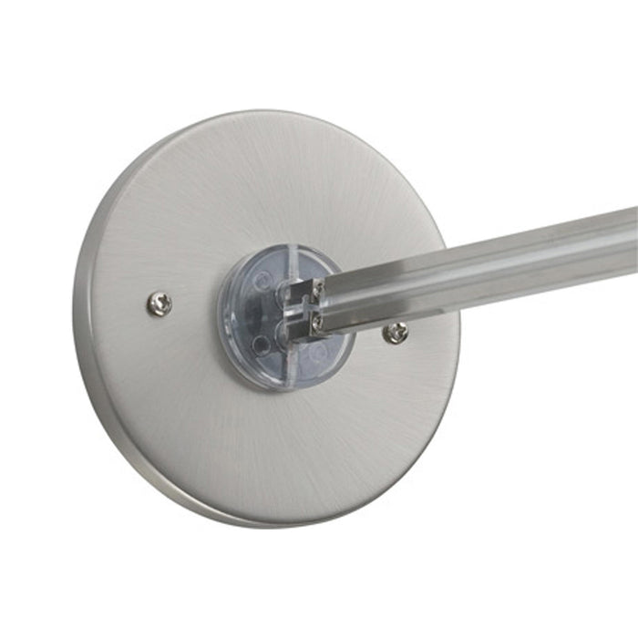 MonoRail Direct-End Power Feed in 4-Inch Round/Satin Nickel.