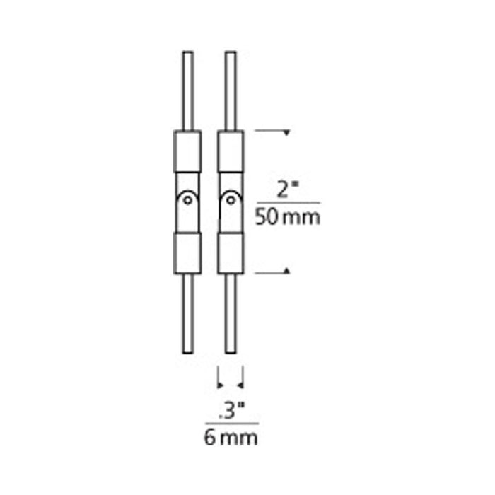 MonoRail Flexible Connectors - line drawing.