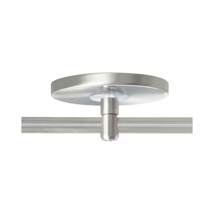 MonoRail Single-Feed Power Feed Canopy in Small/Satin Nickel.