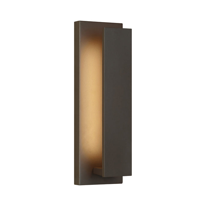 Nate Outdoor LED Wall Light in Large/Bronze.