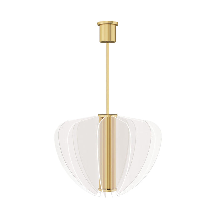 Nyra LED Pendant Light in Plated Brass (Small).