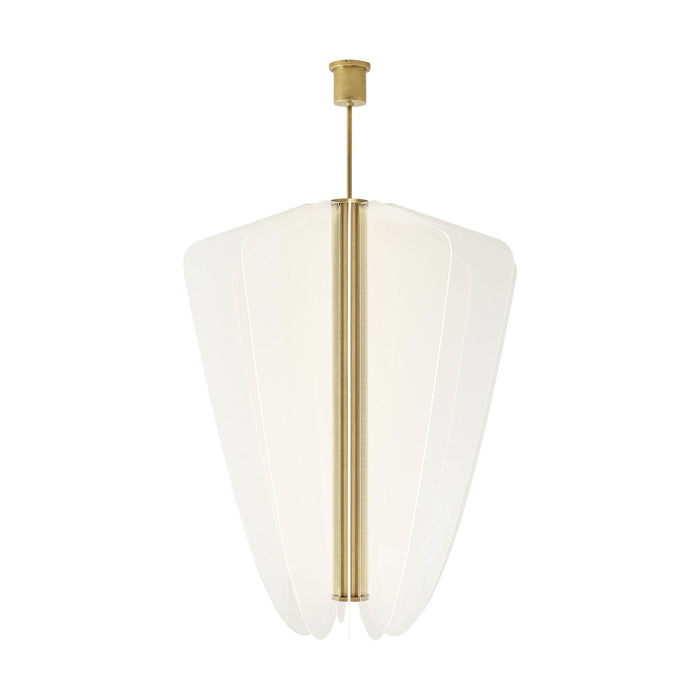 Nyra LED Pendant Light in Plated Brass (Large).