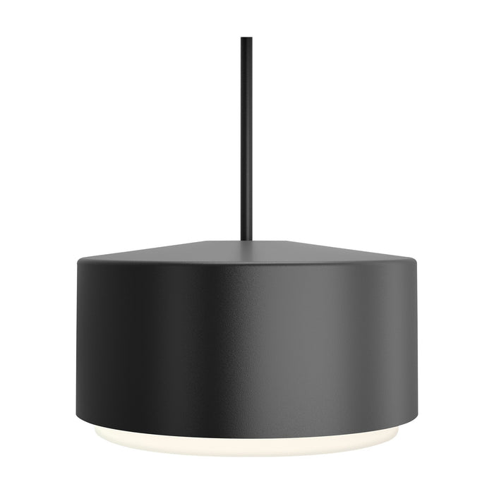 Roton Outdoor LED Pendant Light in Large/Black.