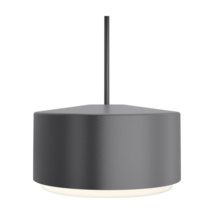Roton Outdoor LED Pendant Light in Large/Charcoal.