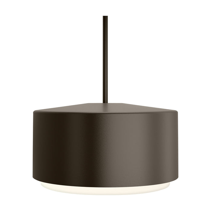 Roton Outdoor LED Pendant Light in Large/Bronze.