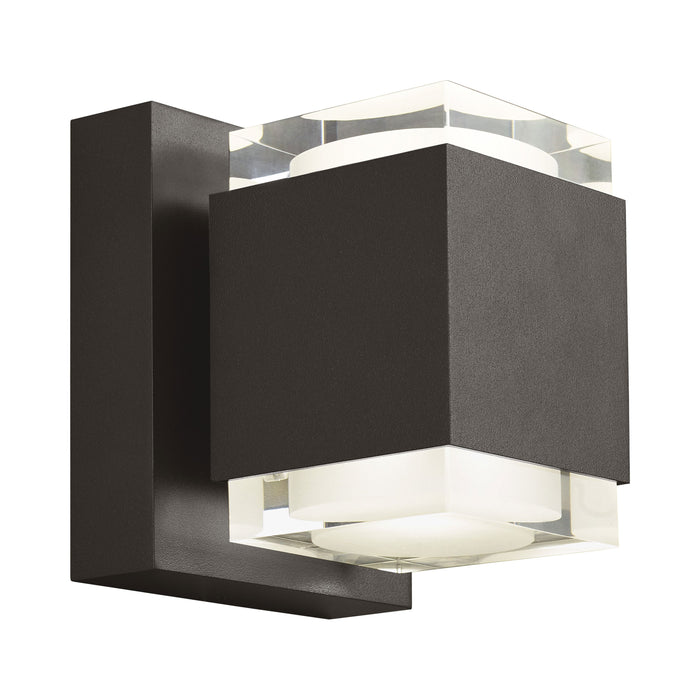 Voto Up / Downlight Outdoor LED Wall Light in Small/Bronze.