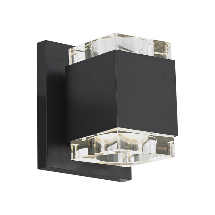 Voto Up / Downlight Outdoor LED Wall Light in Black (Small).