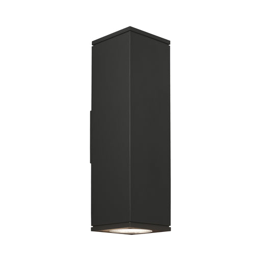 Tegel 18 Up / Downlight Outdoor LED Wall Light in Black.