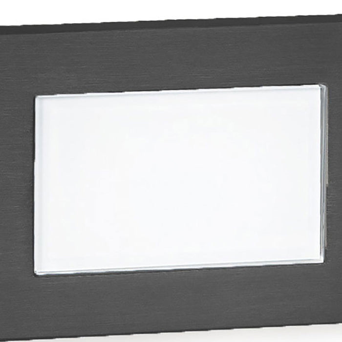 Tempered Glass Rectangular LED Step and Wall Light in Detail.