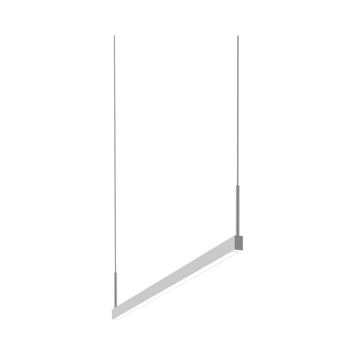 Thin-Line™ LED Pendant Light in Satin White/Small (2-Light).