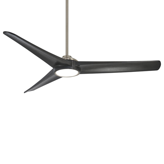 Timber LED Ceiling Fan in Brushed Nickel / Coal/Small.