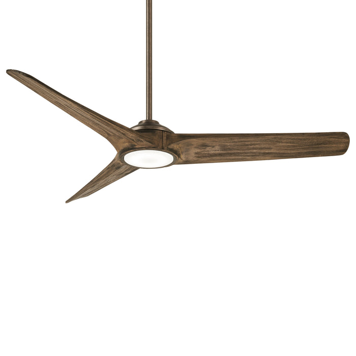 Timber LED Ceiling Fan in Heirloom Bronze / Aged Boardwalk/Small.